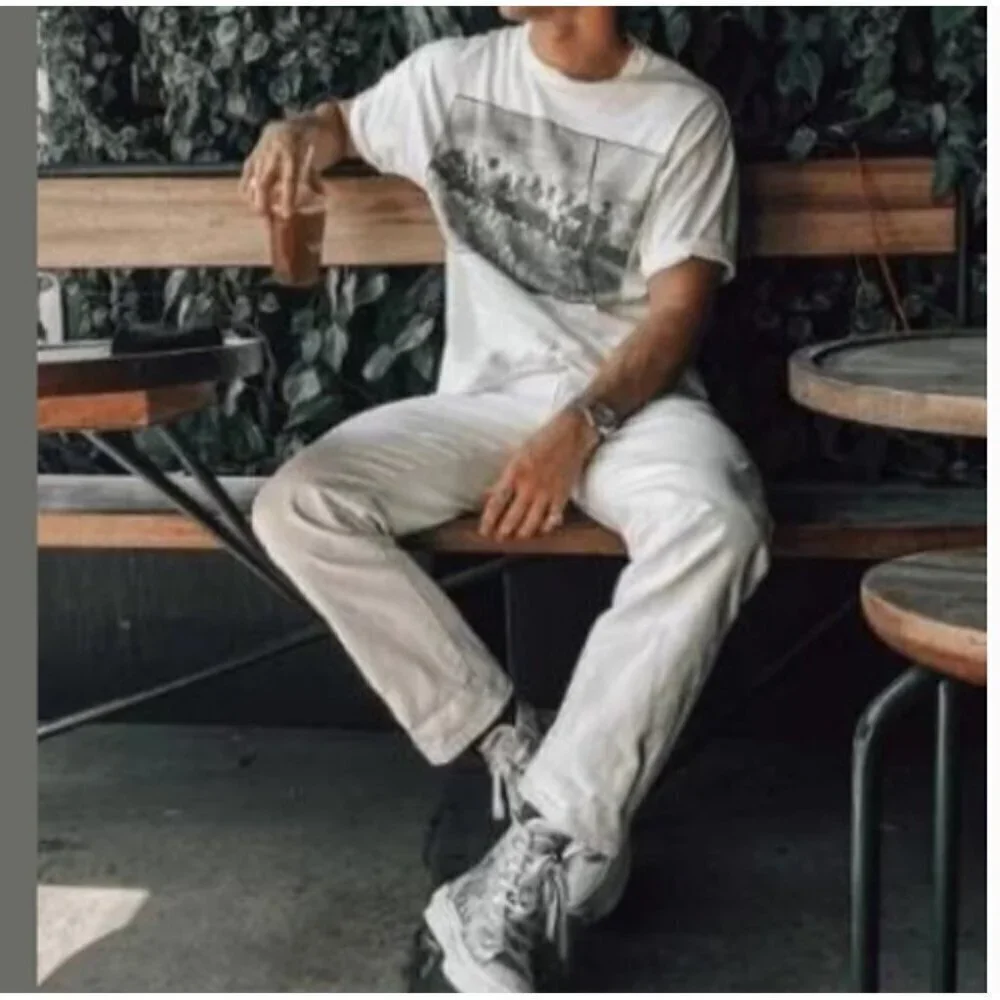 Acne Studio Men Ace slim jeans, White, Size 32/32 K40